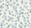 Bricoflor Aquarell Tapete in Weiß und Blau Wasserfarben Vliestapete mit