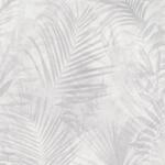 Bricoflor Vlies Palmentapete Hellgrau Aquarell Tapete mit Farn Design in...