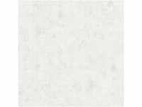 Bricoflor Uni Vliestapete Weiß Hellgrau Moderne Einfarbige Tapete in Betonoptik für