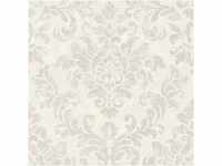 Bricoflor Vintage Tapete Elegant Barock Vliestapete Weiß Grau Ideal für