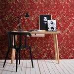 Bricoflor Barock Tapete in Rot und Gold Vintage Tapete mit Elegantem Ornament