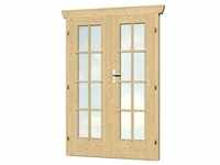 Skan Holz Doppeltür BxH 123,4 x 19,3 cm vollverglast für 28 mm Häuser