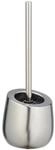 Wenko WC-Garnitur Badi Chrom Matt Keramik 13.5 x 38 x 13.5 cm Silber Matt