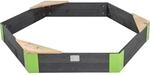 EXIT Aksent Holzsandkasten Grau sechseckig 160x140cm FSC&reg;
