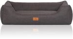 Knuffelwuff Hundebett Lotte Velours XL 105 x 75cm Grau