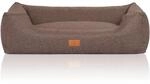 Knuffelwuff Hundebett Lotte Velours XXL 120 x 85cm Graubraun