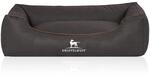 Knuffelwuff Hundebett Scottsdale Kunstleder M-L 85 x 63cm Schwarz