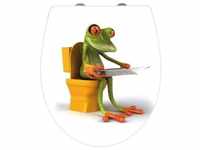 Wenko WC-Sitz Frog News Duroplast mit Absenkautomatik