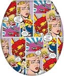 Wenko WC-Sitz Pop-Art Duroplast mit Absenkautomatik Mehrfarbig