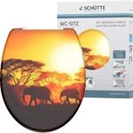 Sch&uuml;tte WC-Sitz Africa Duroplast mit Absenkautomatik & Schnellverschluss