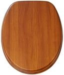 Sanilo WC Sitz Mahagoni, Hochwertiger und Stabiler Toilettendeckel aus Holz