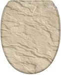 SANILO WC Sitz mit Absenkautomatik Top Fix Sand Stone