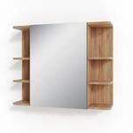 Vicco Badspiegelschrank Fynn Eiche/Anthrazit 80 x 64 cm