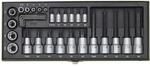 Proxxon Steckschl&uuml;sselsatz TX 6,3 mm (1/4 Zoll) und 12,5 mm (1/2 Zoll) 29-teilig