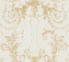 Bricoflor Vintage Tapete im Used Look Vliestapete Weiß Gold im Barock Stil Shabby