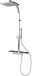 Schulte ExpressPlus Duschsystem Rain II Square mit Thermostat und Ablage