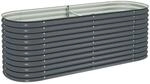 vidaXL Garten-Hochbeet 240 x 80 x 81 cm Stahl Grau 660439