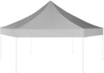 vidaXL Pop-Up-Partyzelt Hexagonal Faltbar Grau 3,6x3,1 m