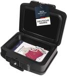 HMF 250452 Feuerfeste Wasserdichte Dokumentenbox DIN A4 44 x 16 x 33 cm Schwarz