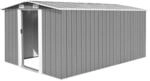 vidaXL Ger&auml;tehaus 257x392x181 cm Metall Grau 594940