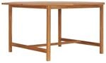 vidaXL Gartentisch 150x150x75 cm Teakholz Massiv 49009