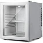 Klarstein Getr&auml;nkek&uuml;hlschrank Brooklyn 32 Klasse F Glast&uuml;r 23 dB Silberfarben