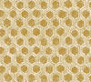 Bricoflor Goldene Tapete mit Sechseck Muster Elegante Vliestapete mit Hexagon...