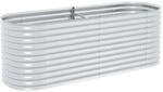 vidaXL Garten-Hochbeet 240 x 80 x 81 cm Verzinkter Stahl Silbern 45513