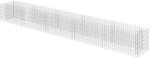 vidaXL Gabionen-Hochbeet Verzinkter Stahl 450x50x50 cm 143565