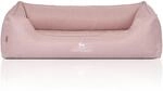 Knuffelwuff Hundebett Luisa Orthop&auml;disch Velours XXL 120 x 85cm Rosa