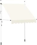 vidaXL Einziehbare Markise Handbetrieben 200 cm Cremewei&szlig; 143694