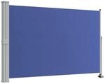 vidaXL Ausziehbare Seitenmarkise 160x300 cm Blau 48350