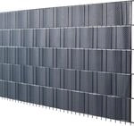 PVC-Sichtschutzstreifen Anthrazit H&ouml;he 19 cm L&auml;nge 200 cm 5 Streifen