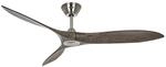 CASAFAN Energiespar Deckenventilator mit Fernbedienung Eco Airscrew 152 cm Chrom -