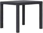 vidaXL Gartentisch Braun 79x79x72 cm Kunststoff Rattan-Optik 45603