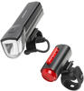 Fischer Fahrrad Fischer Akku-USB-LED Beleuchtungs-Set mit Bodenbeleuchtung
