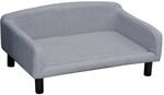 PawHut Hundesofa mit Weichem Bezug mit Holzbeinen Hundebett 82 x 54 x 36 cm