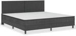 vidaXL Boxspring-Bettgestell Grau Stoff 200x200 cm621155