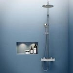 Hansa Duschsystem mit Thermostat HANSAMICRA in Chrom