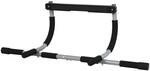 HOMCOM Klimmzugstange Multifunktions-T&uuml;rreck Stahl PE Schwarz Grau 92x40x17 cm