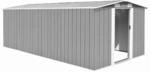 vidaXL Ger&auml;tehaus 257x489x181 cm Metall Grau 594944
