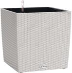 Lechuza&reg; Pflanzgef&auml;&szlig; Cube Cottage 30 cm x 30 cm x 30 cm Lichtgrau