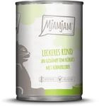 Mjamjam Nassfutter Leckeres Rind an Ged&auml;mpftem K&uuml;rbis 400 g