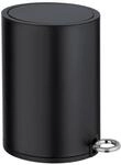 Wenko Kosmetik Tretteimer Monza Easy Close Schwarz 3, 18.5 x 25.5 x 24.5 cm