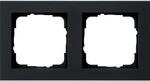 Gira Abdeckrahmen 2-Fach Serie E2 Schwarz Matt