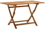 vidaXL Klappbarer Gartentisch 120x70x75 cm Massivholz Akazie 313323