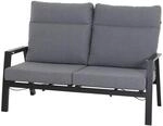 Siena Garden Loungebank Valencia 82,5 cm x 152,5 cm x 99 cm Anthrazitgrau Matt