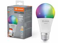 Ledvance Smart+ WiFi LED-Lampe Kolbenform E27/13W 1521lm RGBW Farbwechsel
