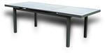 Home Deluxe Ausziehtisch Calido Aluminium Anthrazit 76,5 x 97,5 x 180/240 cm