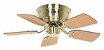 CASAFAN Flacher Deckenventilator mit Zugkette Classic Flat III Messing...